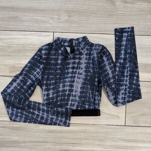 Jo+Jax Sheer Cropped Long Sleeve Top